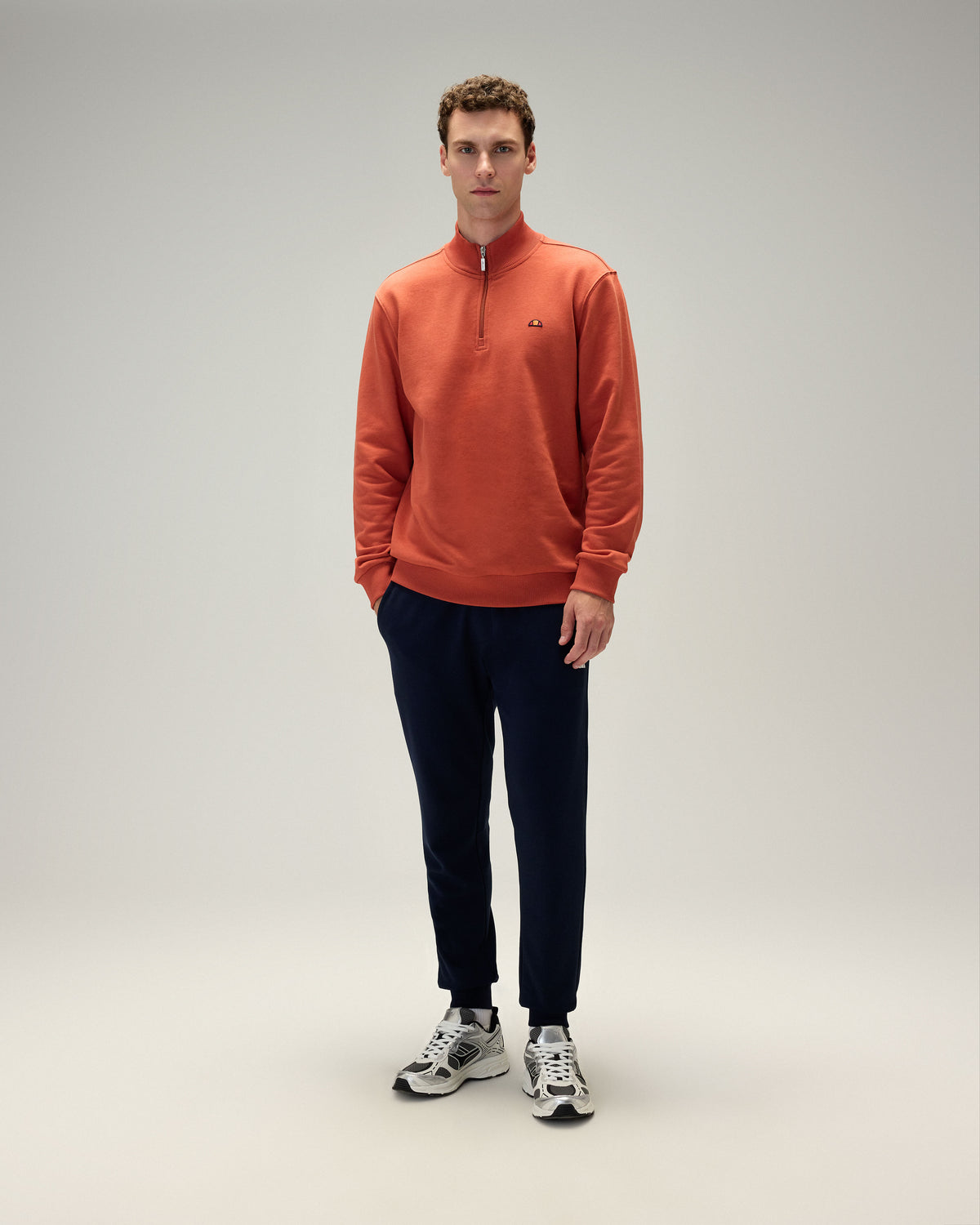 Ellesse Yarım Fermuarlı Erkek Sweatshirt 5WM3580-BR