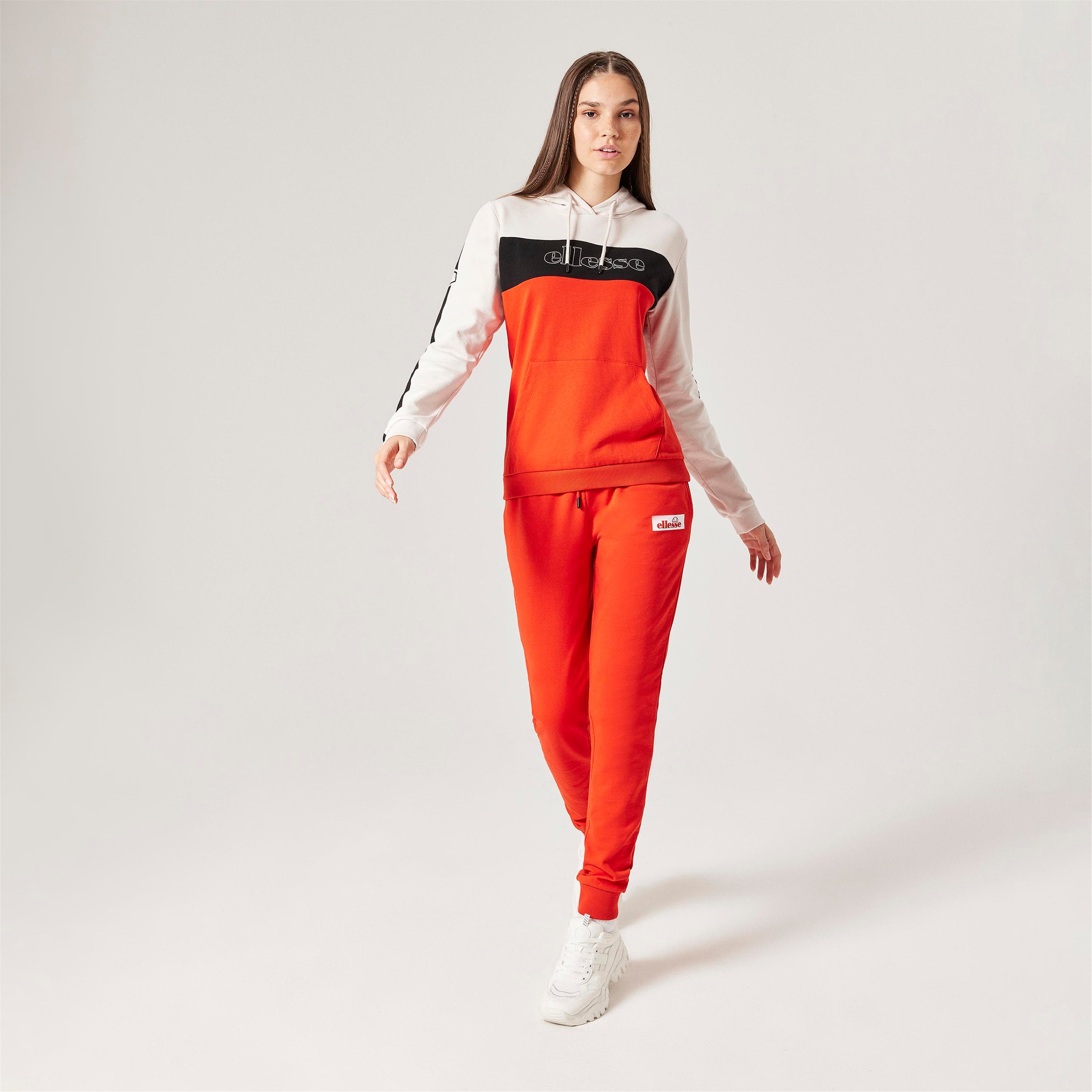ellesse Kadın Kırık Beyaz Kapüşonlu Sweatshirt F012-OF