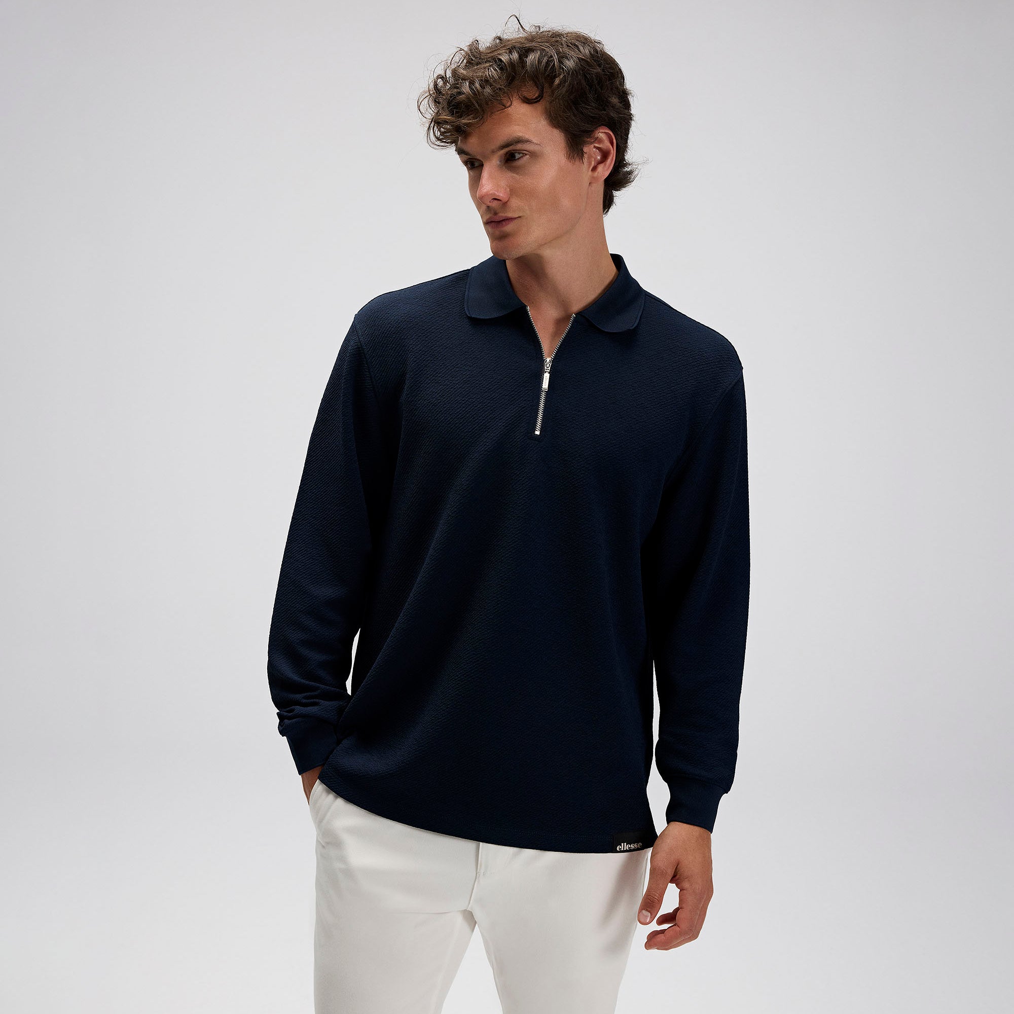 Ellesse Erkek Polo Sweatshirt EM601-NV