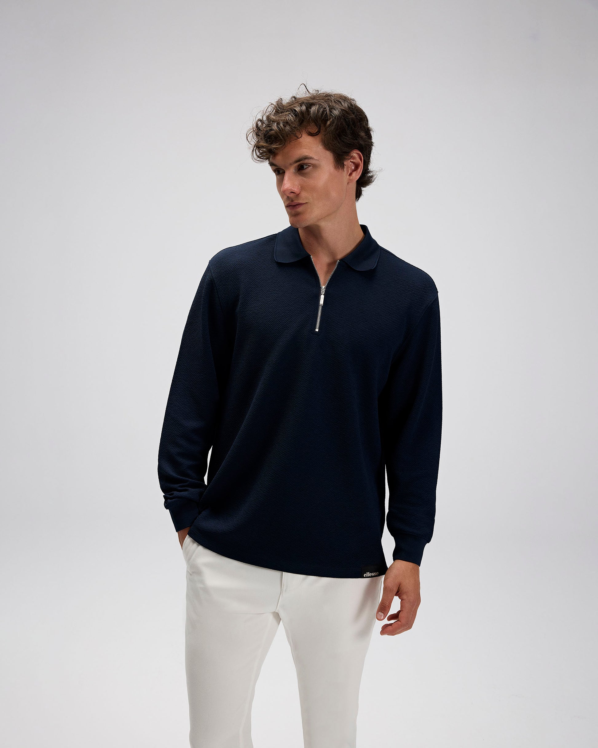 Ellesse Erkek Polo Sweatshirt EM601-NV