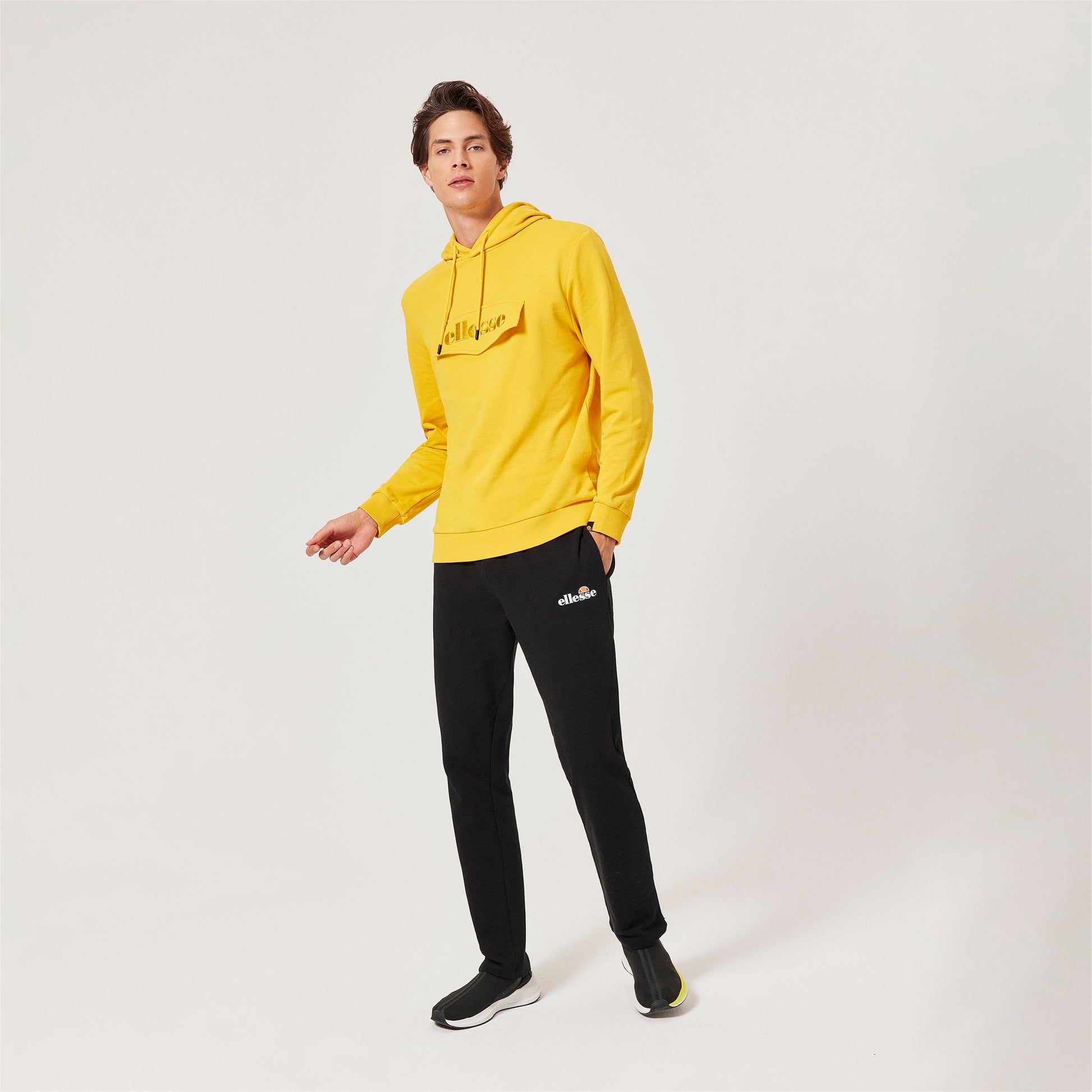 ellesse Erkek Sarı Kapüşonlu Sweatshirt M003-YL