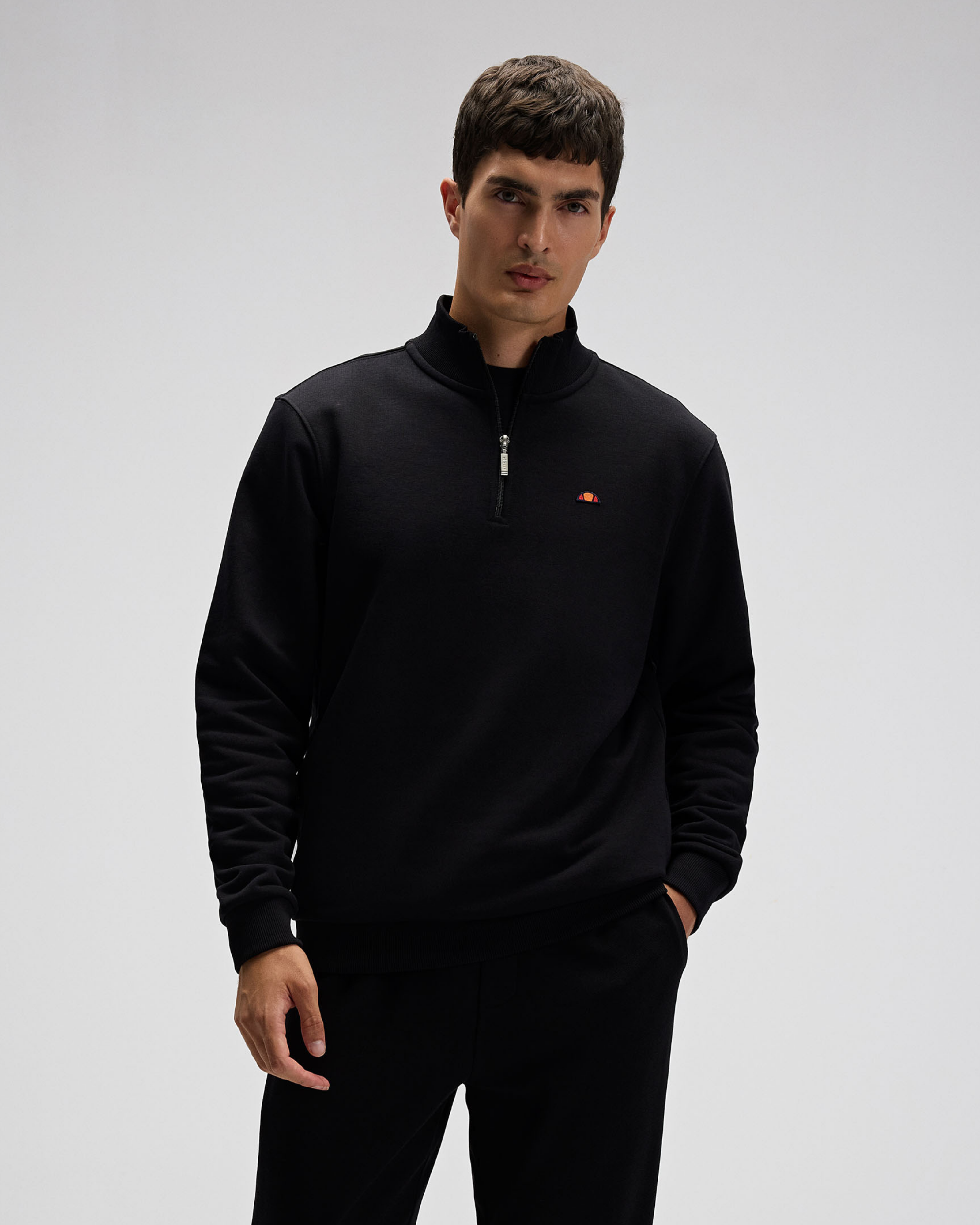 Ellesse Erkek Yarım Fermuarlı Sweat EM580-BK