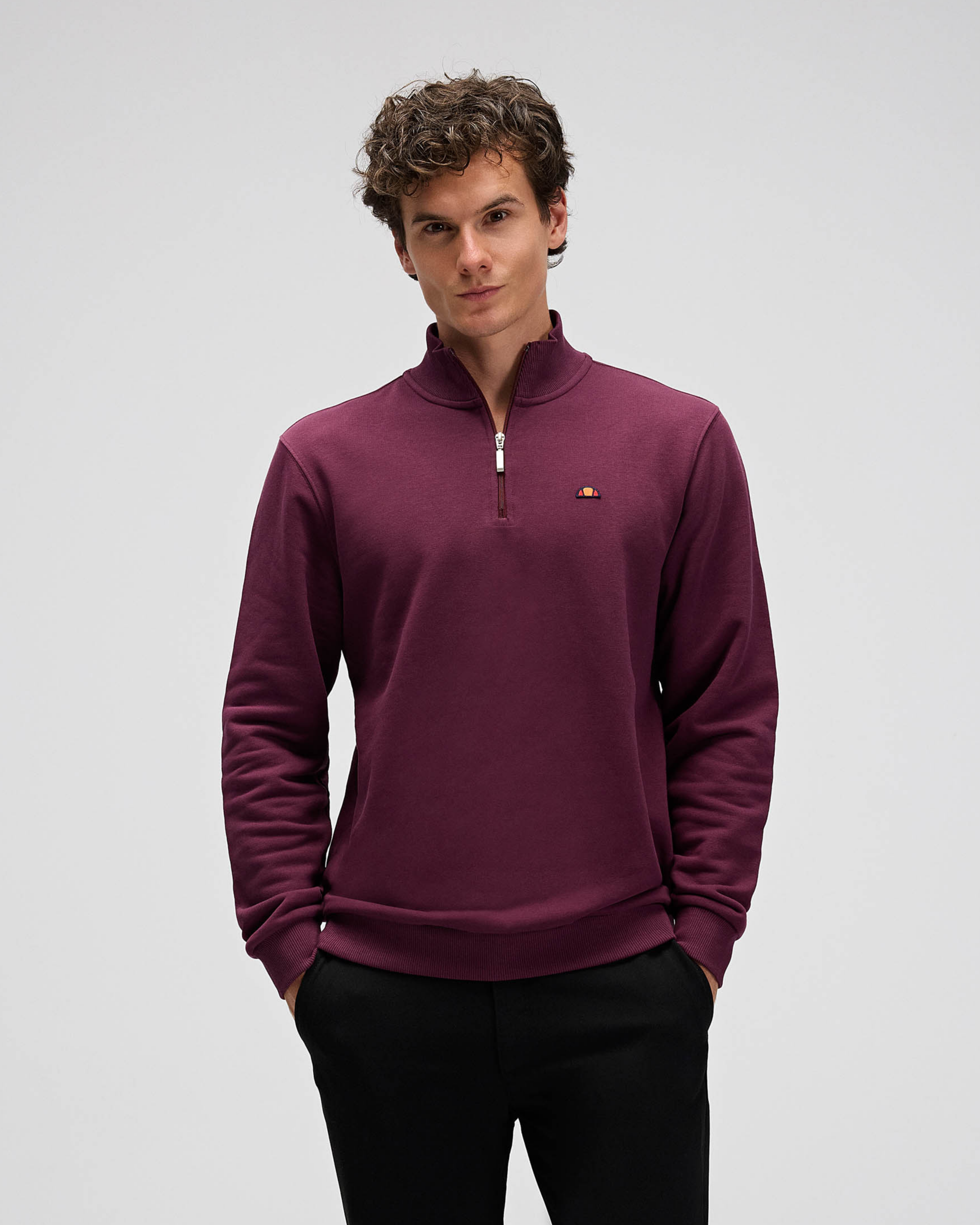 Ellesse Erkek Yarım Fermuarlı Sweat EM580-BRD