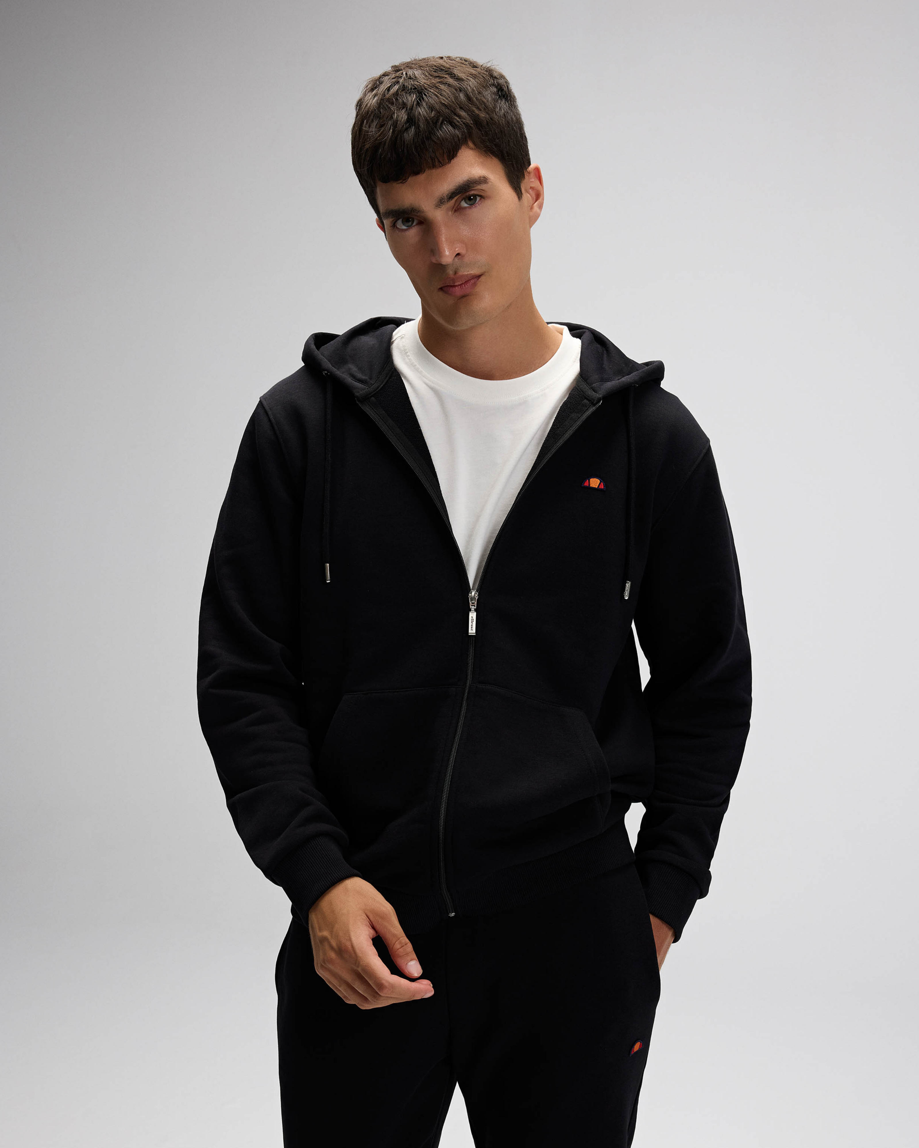Ellesse Erkek Fermuarlı Kapüşonlu Sweat EM581-BK
