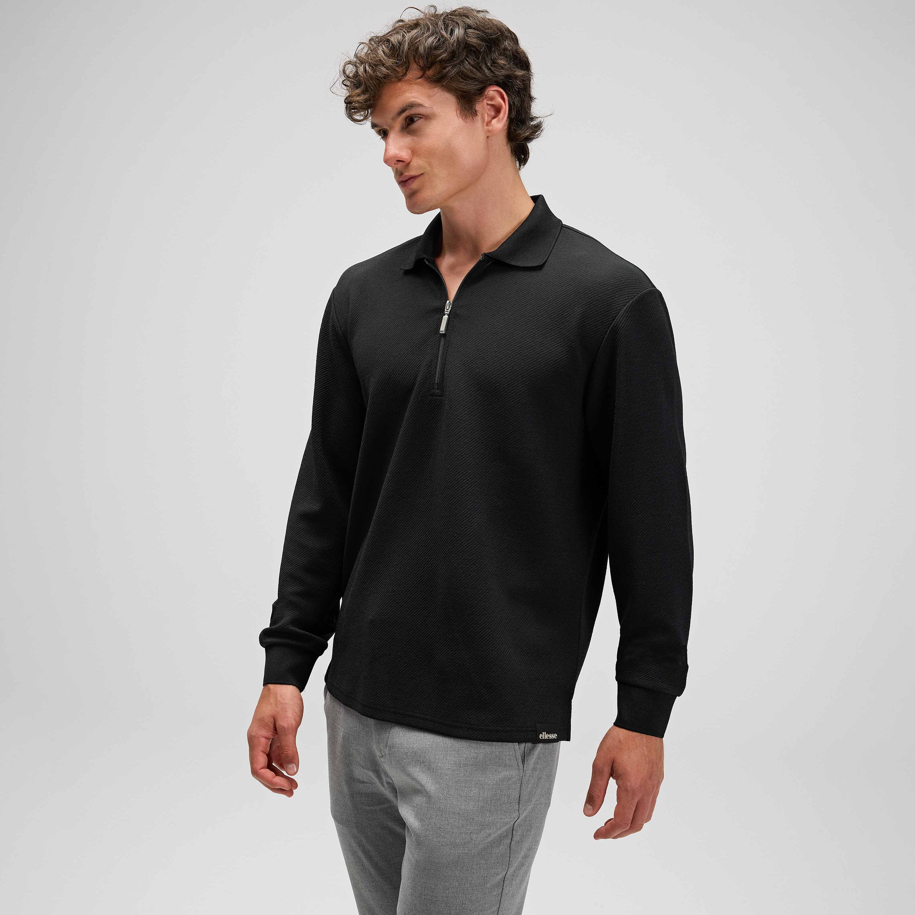 Ellesse Erkek Polo Sweatshirt EM601-BK