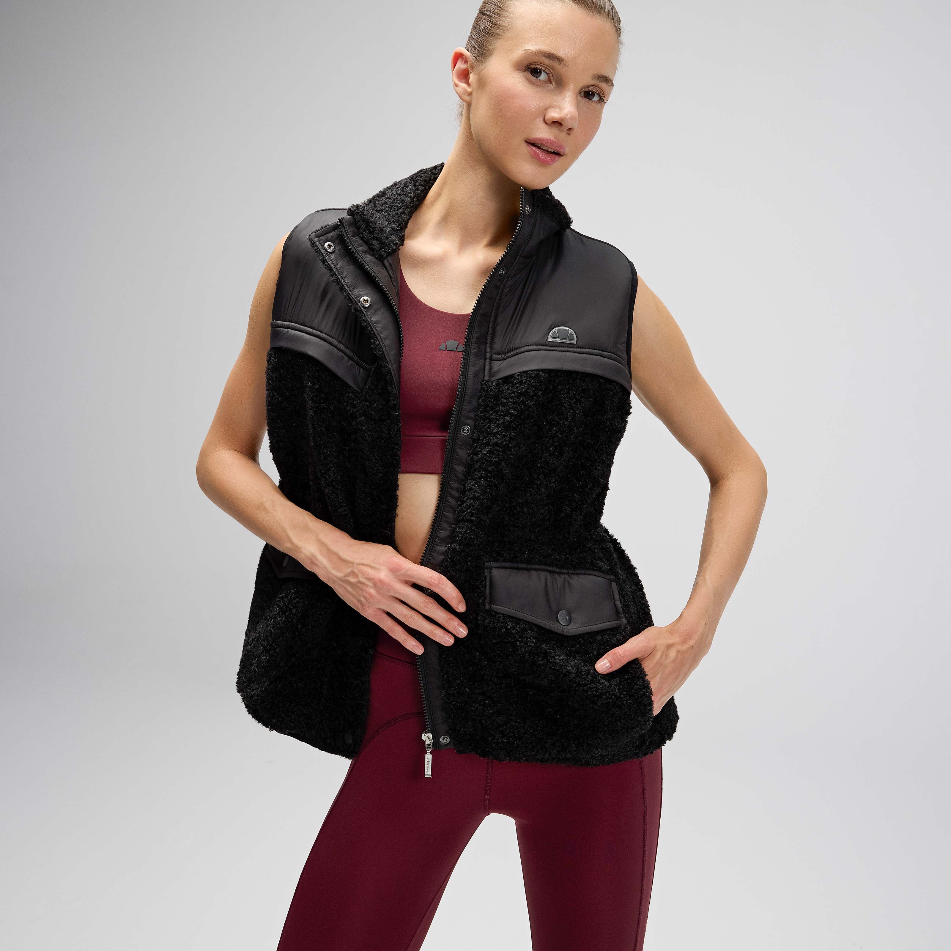 Ellesse Kadın Polar Yelek EF545-BK