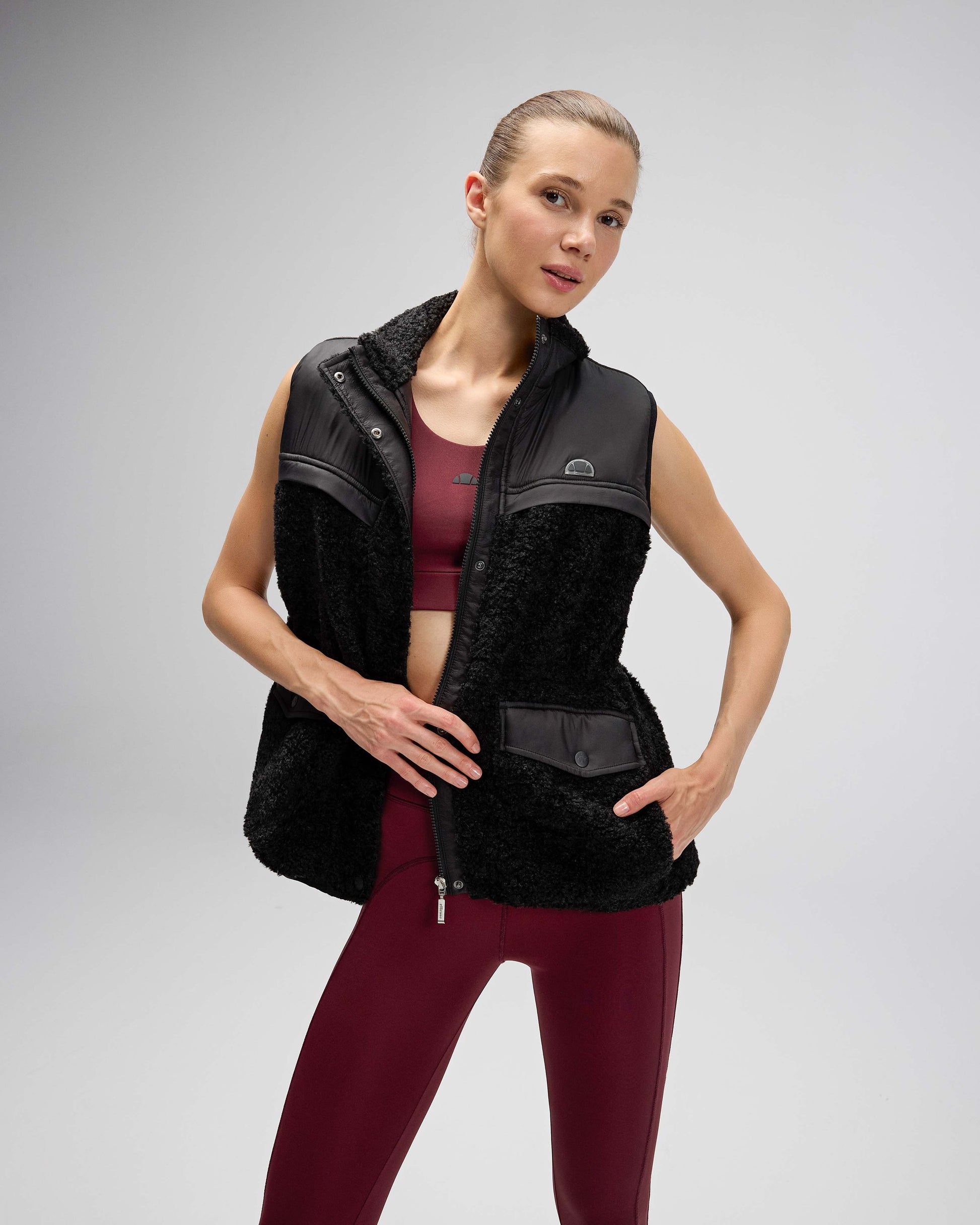 Ellesse Kadın Polar Yelek EF545-BK