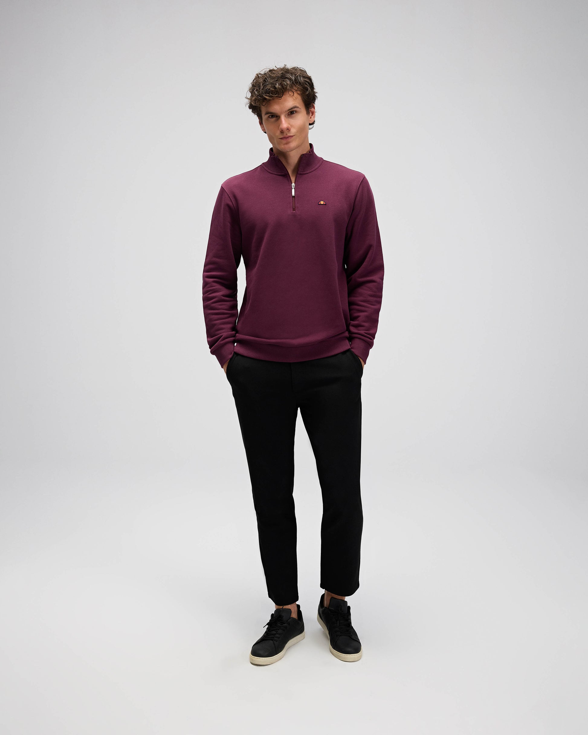 Ellesse Erkek Yarım Fermuarlı Sweat EM580-BRD
