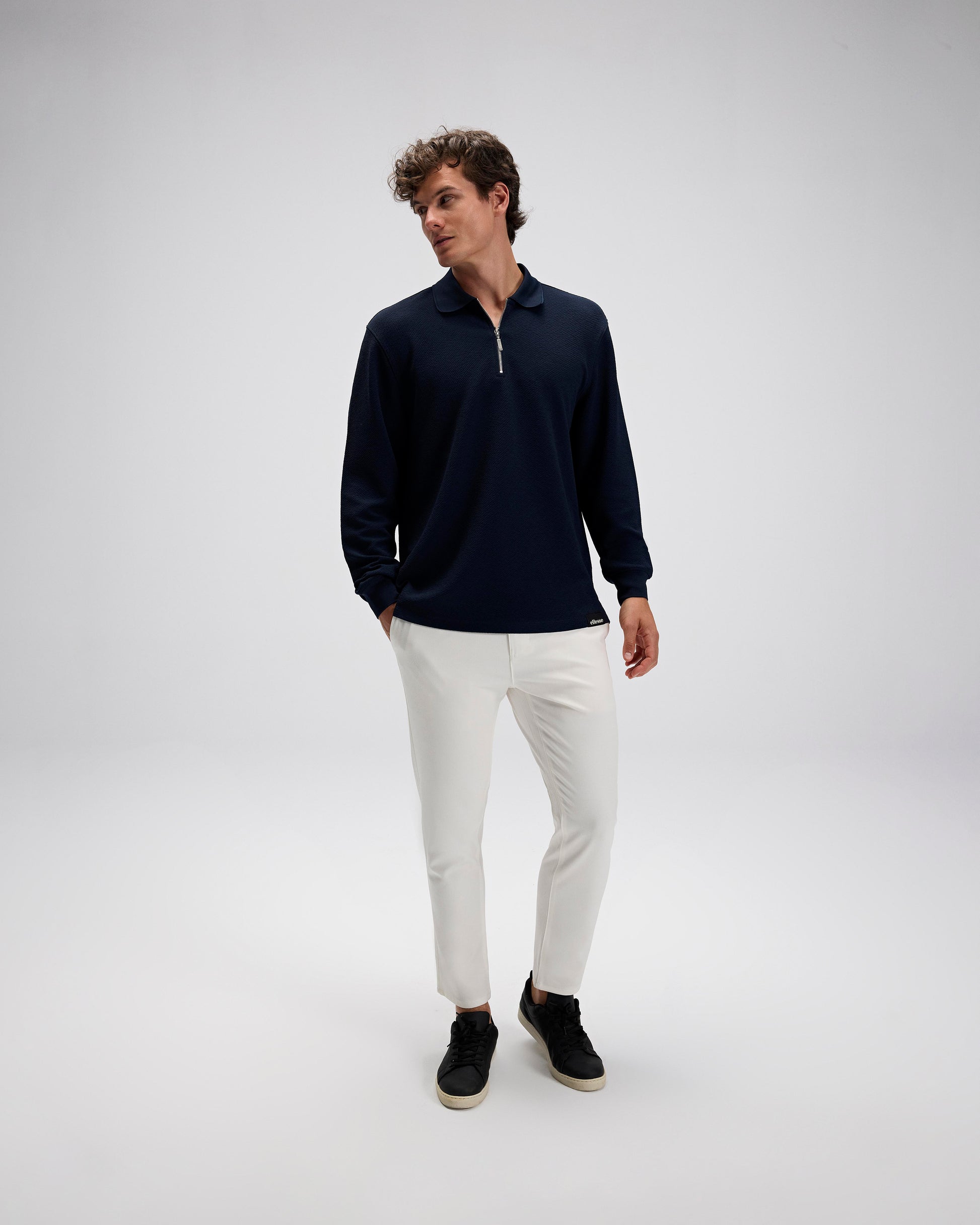 Ellesse Erkek Polo Sweatshirt EM601-NV