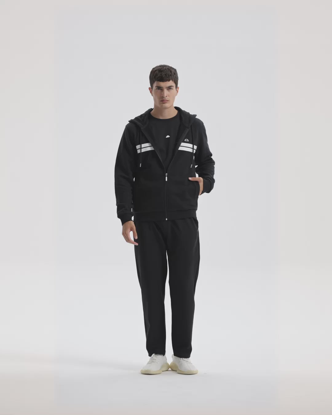Ellesse Erkek Kapüşonlu Sweatshirt EM617-BK
