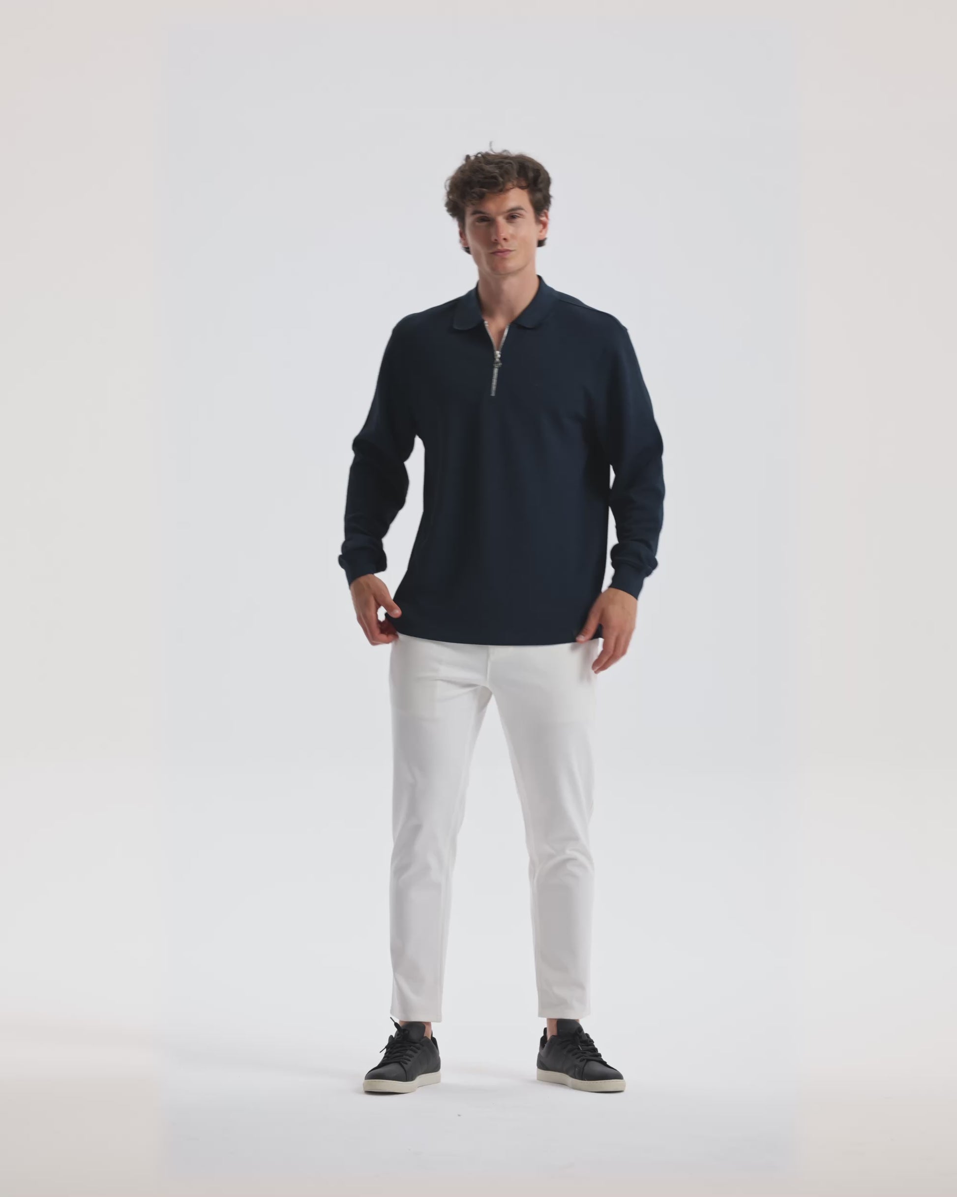 Ellesse Erkek Polo Sweatshirt EM601-NV