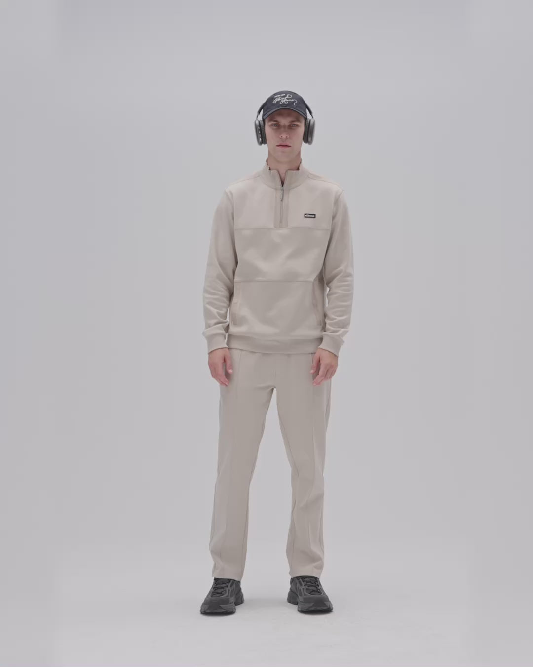Ellesse Yarım Fermuarlı Erkek Sweatshirt 6WM1025-STN