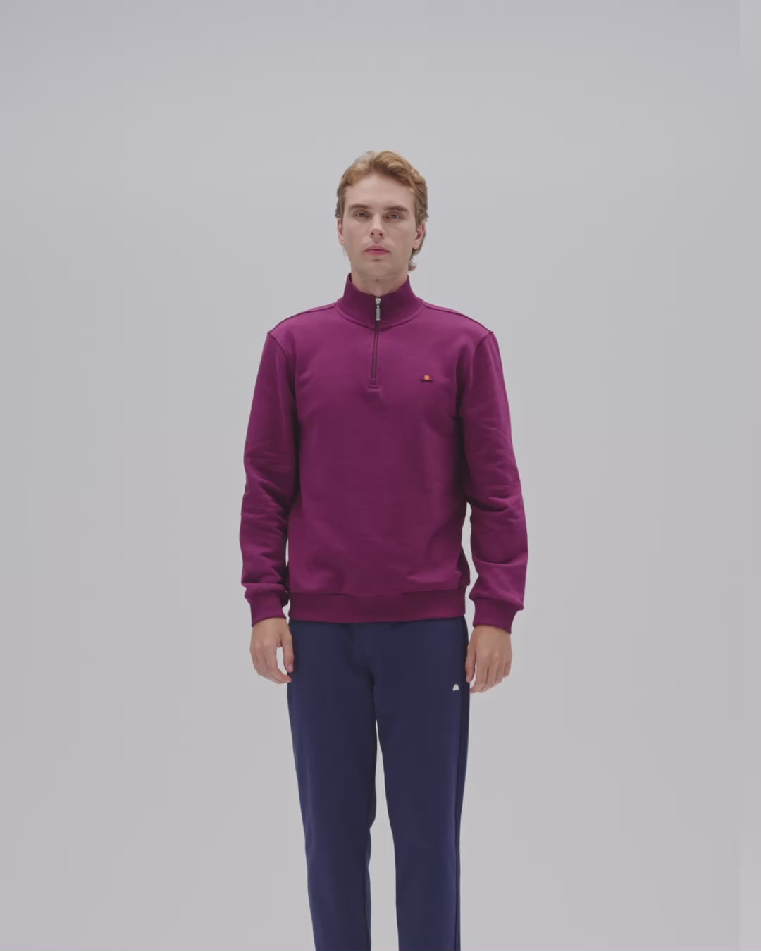 Ellesse Yarım Fermuarlı Erkek Sweatshirt 5WM3580-BRD