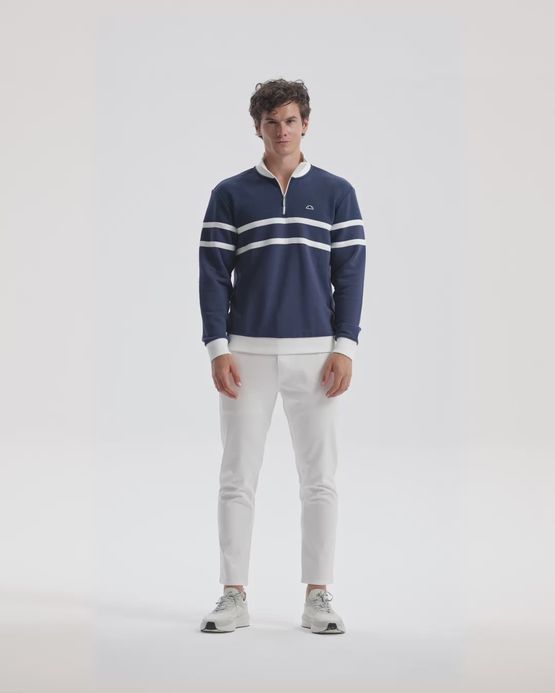 Ellesse Erkek Yarım Fermuarlı Sweat EM619-NV