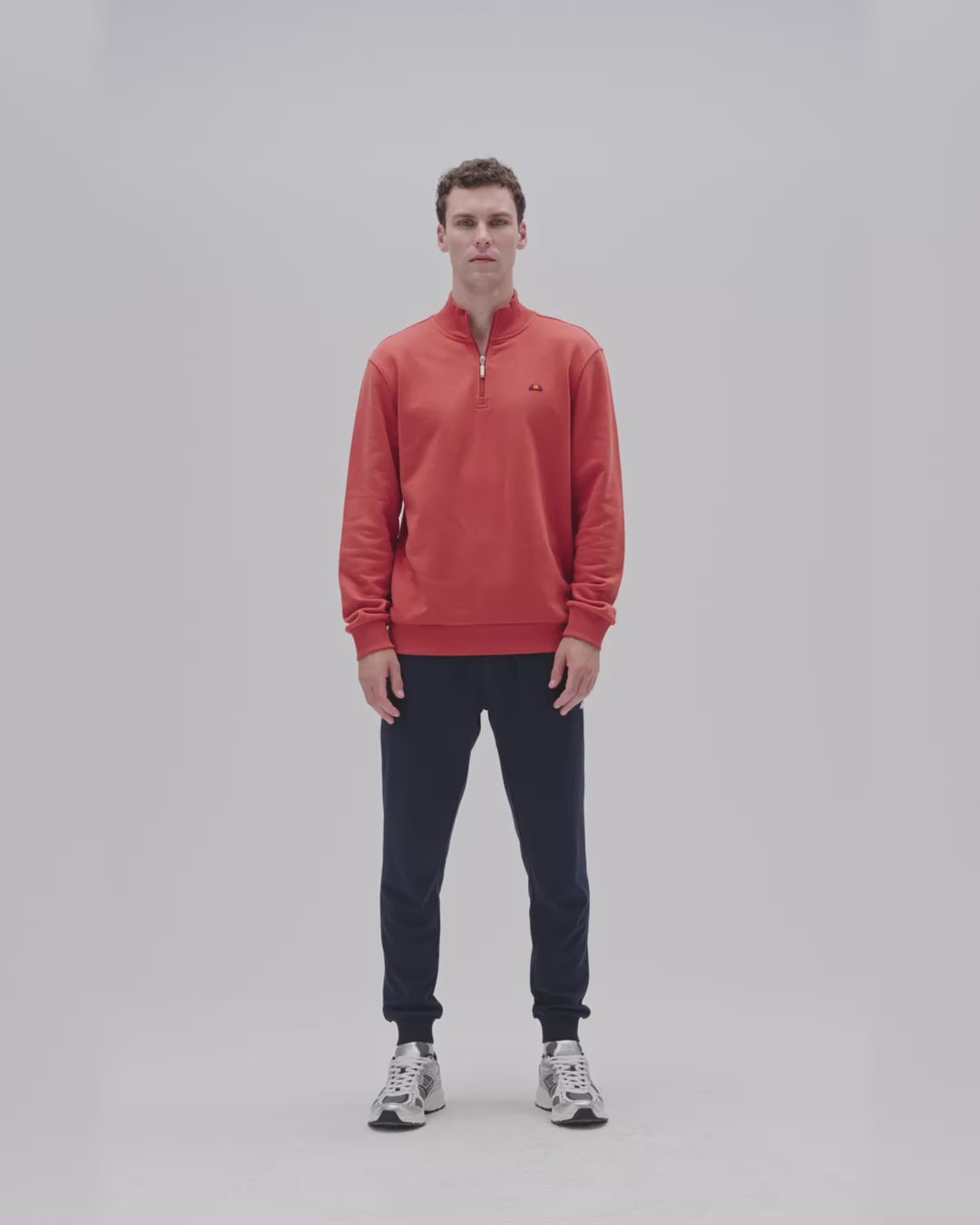 Ellesse Yarım Fermuarlı Erkek Sweatshirt 5WM3580-BR