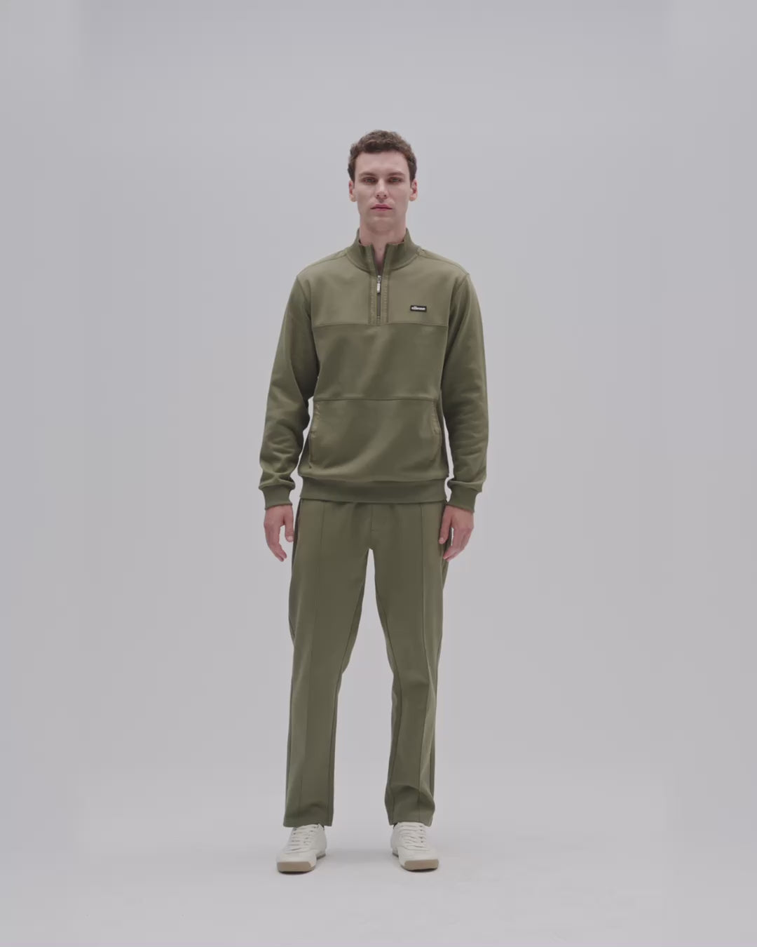 Ellesse Yarım Fermuarlı Erkek Sweatshirt 6WM1025-KH