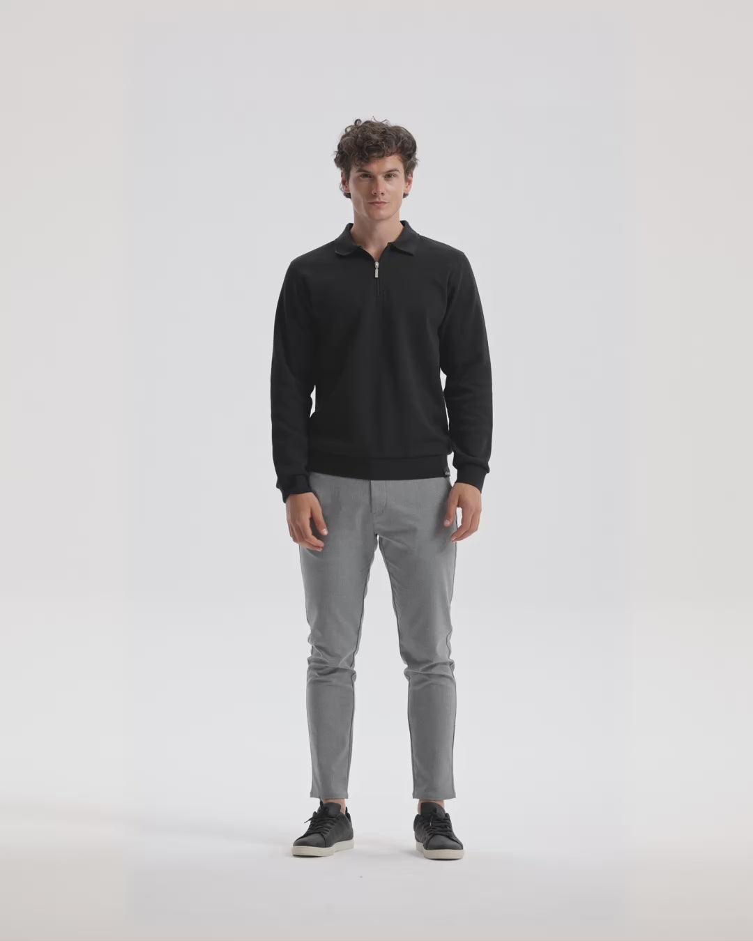 Ellesse Erkek Polo Sweatshirt EM602-BK