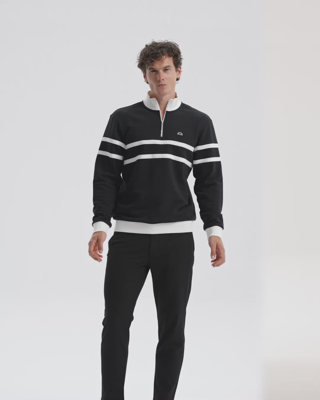 Ellesse Erkek Yarım Fermuarlı Sweat EM619-BK