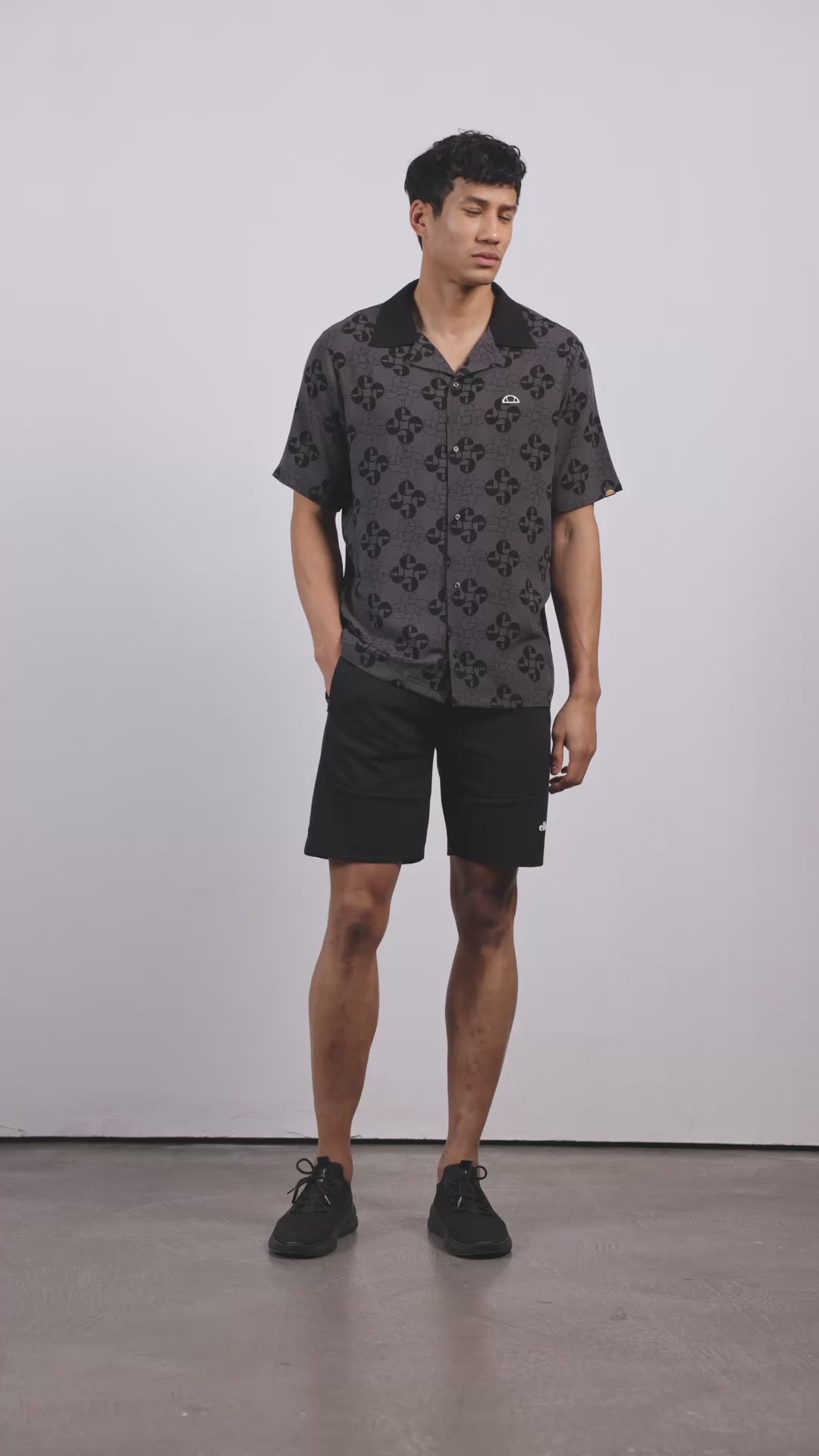 Ellesse Oversize Erkek Gömlek EM472-BK