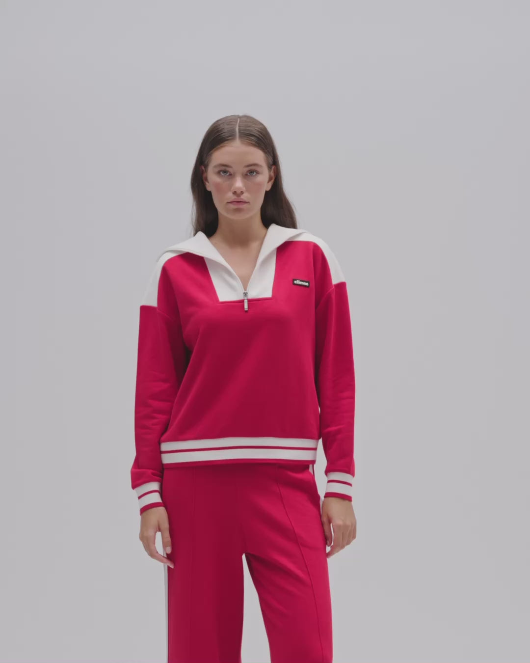 Ellesse Yarım Fermuarlı Kadın Sweatshirt 6WF1025-RD